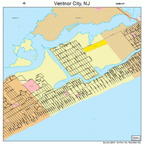 vetner nj|street map of ventnor nj.